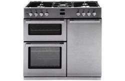 Belling DB4 90DFT Dual Fuel Range Cooker-Steel Professional